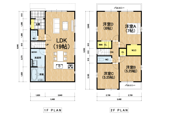 テラシエ 間取り例 【28坪】3.0×4.75(北)
