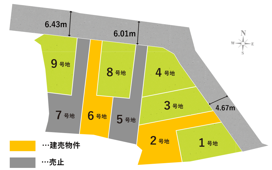 セントフローレンスタウンJR京田辺Ⅱ　区画図