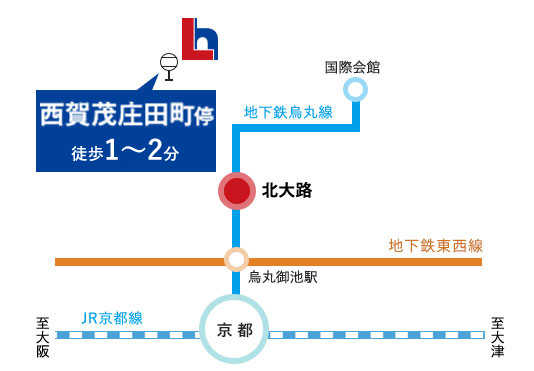 セントフローレンスタウン西賀茂下庄田町 路線図