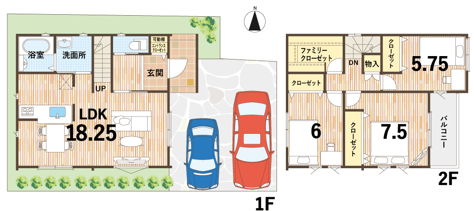 セントフローレンスタウンJR嵯峨嵐山駅南 2号地参考プラン