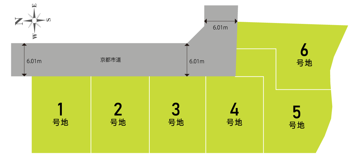 セントフローレンスタウン西賀茂下庄田町4 区画図