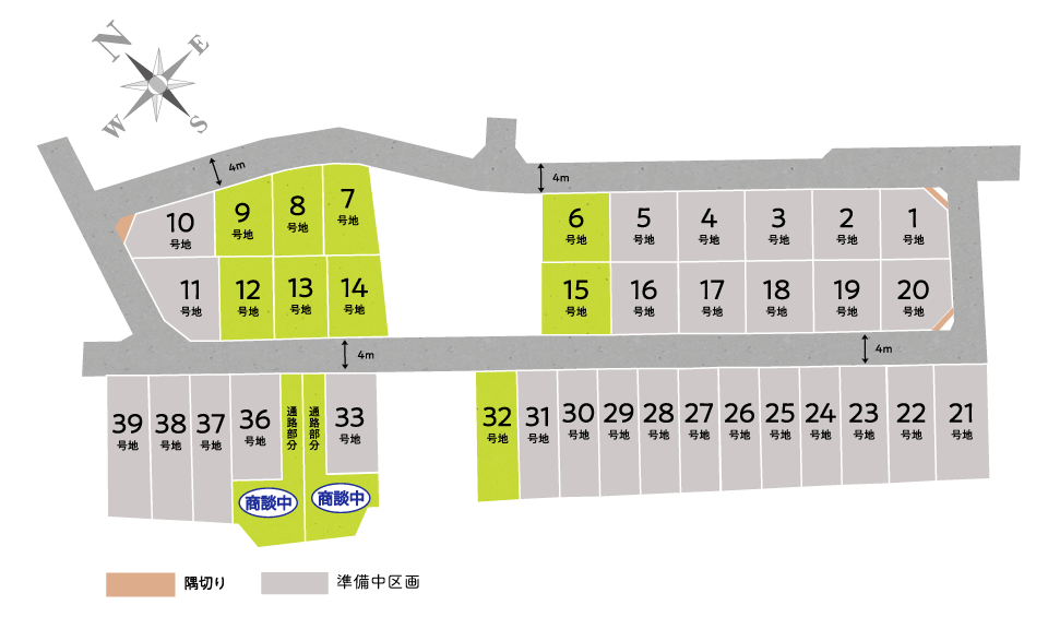 セントフローレンスタウン京阪淀駅の区画図